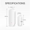 Tuya Smart WiFi Door Sensor Smart Home Open Close Detector Smartlife App Control Notification Compatible with Alexa Google Home