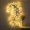 144 LEDs 7.5FT Enchanted Willow Vine Lights Christmas Garland Light Flexible DIY Branch Light for Room Wall Wedding Party Decor