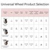 4Pcs Universal Swivel Casters Heavy Duty Furniture Wheel Castor Silent Trolley Wheels for Table Chair Sofa with Safety Brake