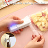 2 IN 1 USB Chargable Mini Bag Sealer Heat Sealers With Cutter Knife Rechargeable Portable Sealer For Plastic Bag Food Storage