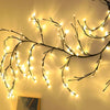 144 LEDs 7.5FT Enchanted Willow Vine Lights Christmas Garland Light Flexible DIY Branch Light for Room Wall Wedding Party Decor